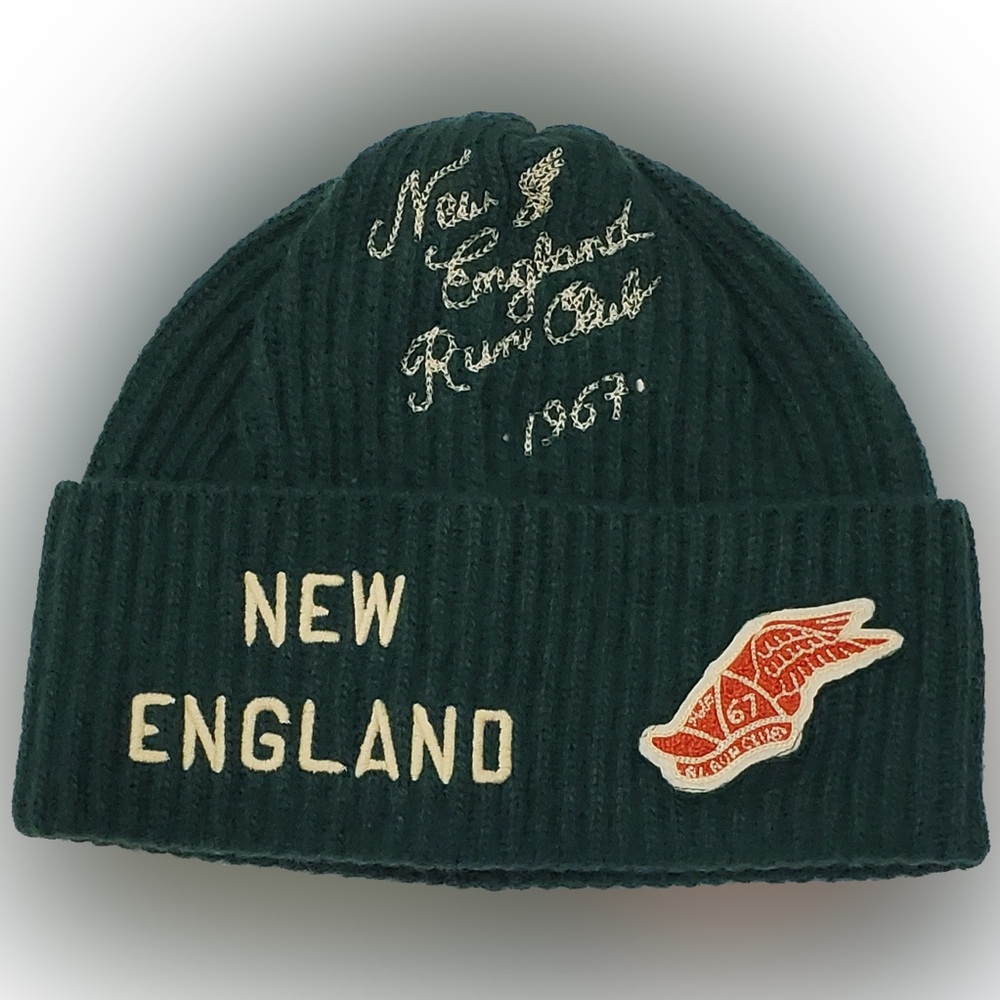 Polo Ralph Lauren Green 1967 New England Club  Embroidered Logo Patch Beanie